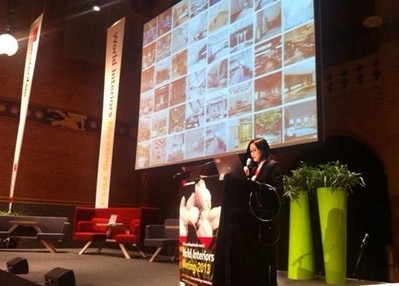 劉紅蕾女士在荷蘭世界室內設計節演講現場