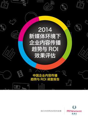 美通社2013中國企業內容傳播<br />趨勢與ROI效果評估調查報告